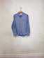 Ministry of Supply Sustainable "Men's AeroZero° Dress Shirt in Blue Pinstripe" (Size M)