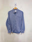 Ministry of Supply Sustainable "Men's AeroZero° Dress Shirt in Blue Pinstripe" (Size M)