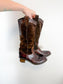 VIC MATIE Tall Brown Leather Boots (Size 39)