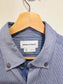 Ministry of Supply Sustainable "Men's AeroZero° Dress Shirt in Blue Pinstripe" (Size M)