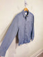 Ministry of Supply Sustainable "Men's AeroZero° Dress Shirt in Blue Pinstripe" (Size M)