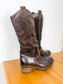 VIC MATIE Tall Brown Leather Boots (Size 39)