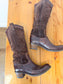 VIC MATIE Tall Brown Leather Boots (Size 39)