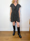 Auguste "Bella Frill Play Dress in Black/White Floral" (Size S)
