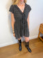 Auguste "Bella Frill Play Dress in Black/White Floral" (Size S)