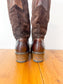 VIC MATIE Tall Brown Leather Boots (Size 39)