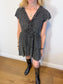 Auguste "Bella Frill Play Dress in Black/White Floral" (Size S)