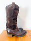 VIC MATIE Tall Brown Leather Boots (Size 39)