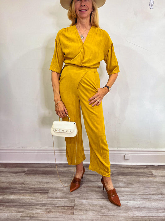 Eve Gravel  "Wild Boy Jumpsuit in Saffron" SOLD AS IS (Size S)