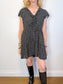 Auguste "Bella Frill Play Dress in Black/White Floral" (Size S)