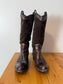 VIC MATIE Tall Brown Leather Boots (Size 39)