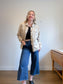 Vintage Linen Shacket in Oatmeal (Size XL)