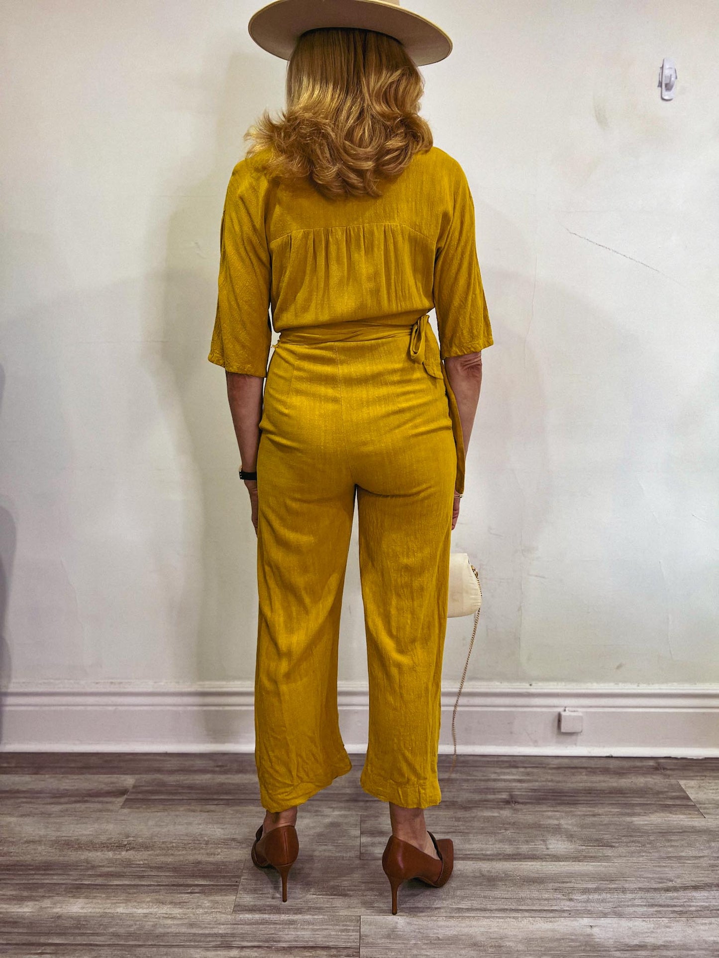 Eve Gravel  "Wild Boy Jumpsuit in Saffron" SOLD AS IS (Size S)