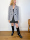 Dorothee Schumacher Double Breasted Blazer in Grey Plaid (Size S)