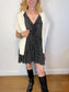 Auguste "Bella Frill Play Dress in Black/White Floral" (Size S)