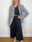 Dorothee Schumacher Double Breasted Blazer in Grey Plaid (Size S)