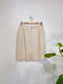 Vintage Linen Blend Skirt in Beige (Size L)