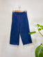 Oak + Fort Cropped Denim Pants in Dark Wash (Size S)