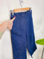 Oak + Fort Cropped Denim Pants in Dark Wash (Size S)