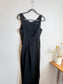 Vintage 1980s OZBEK Fitted Button Dress in Black SOLD AS IS(Size M)