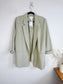 H&M Oversized Blazer in Light Grey Green NWT (Size L)