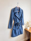 Gap Long Denim Trench Coat with Belt (Size L)