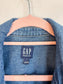Gap Long Denim Trench Coat with Belt (Size L)