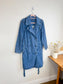Gap Long Denim Trench Coat with Belt (Size L)
