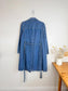 Gap Long Denim Trench Coat with Belt (Size L)