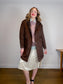 Fransa Reversible Faux Fur Jacket in Brown (Size M/L)