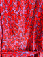 Derek Lam 10 Crosby "Iris Poppy Ruffle Cami Dress" in Red/Purple (Size S)