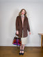 Fransa Reversible Faux Fur Jacket in Brown (Size M/L)