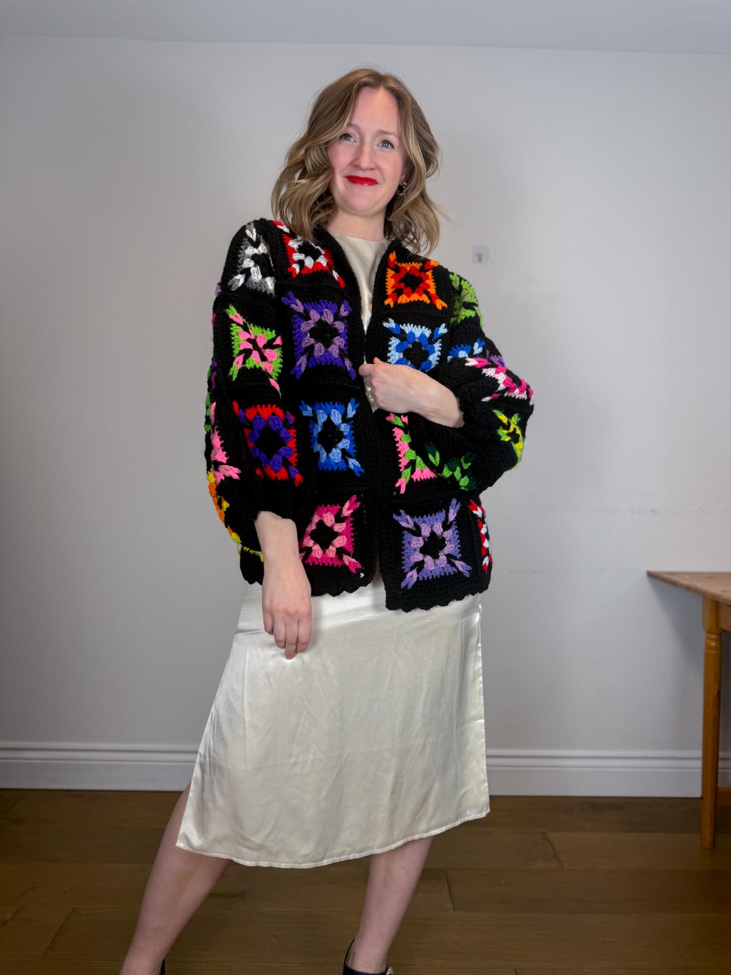 Forever Emily Whenever Sustainable Vintage Quilt Sweater (Size M-XL)