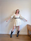 Gap Babydoll Puff Sleeve Mini Dress in Beige (Size L)