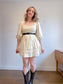 Gap Babydoll Puff Sleeve Mini Dress in Beige (Size L)