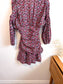 Scanlan Theodore Ruched Mini Dress in Floral (Size S)