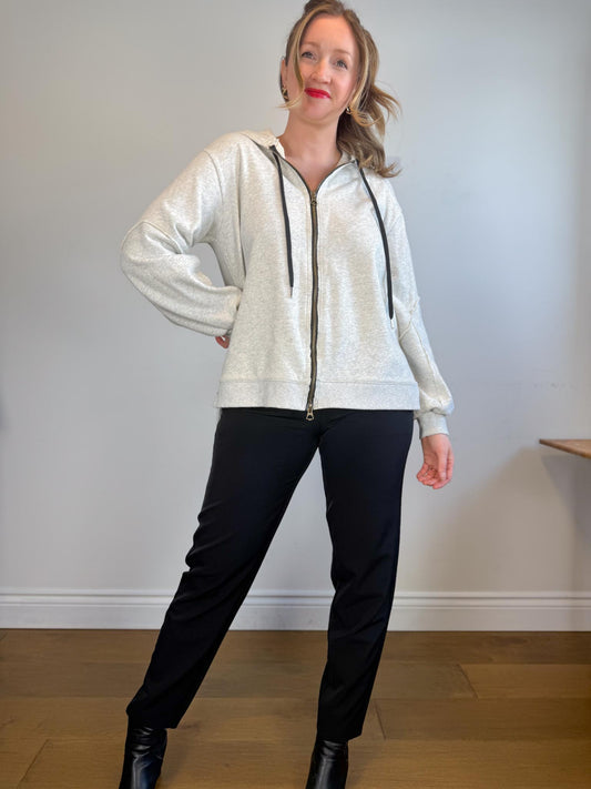 Sweaty Betty Zip Up Hoodie in Heather Grey (Size S/M)