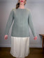 Vintage Angora & Wool Sweater in Grey (Size S)