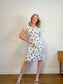 ESSENTIEL ANTWERP Floral Sleeveless Dress in White (Size M/L)