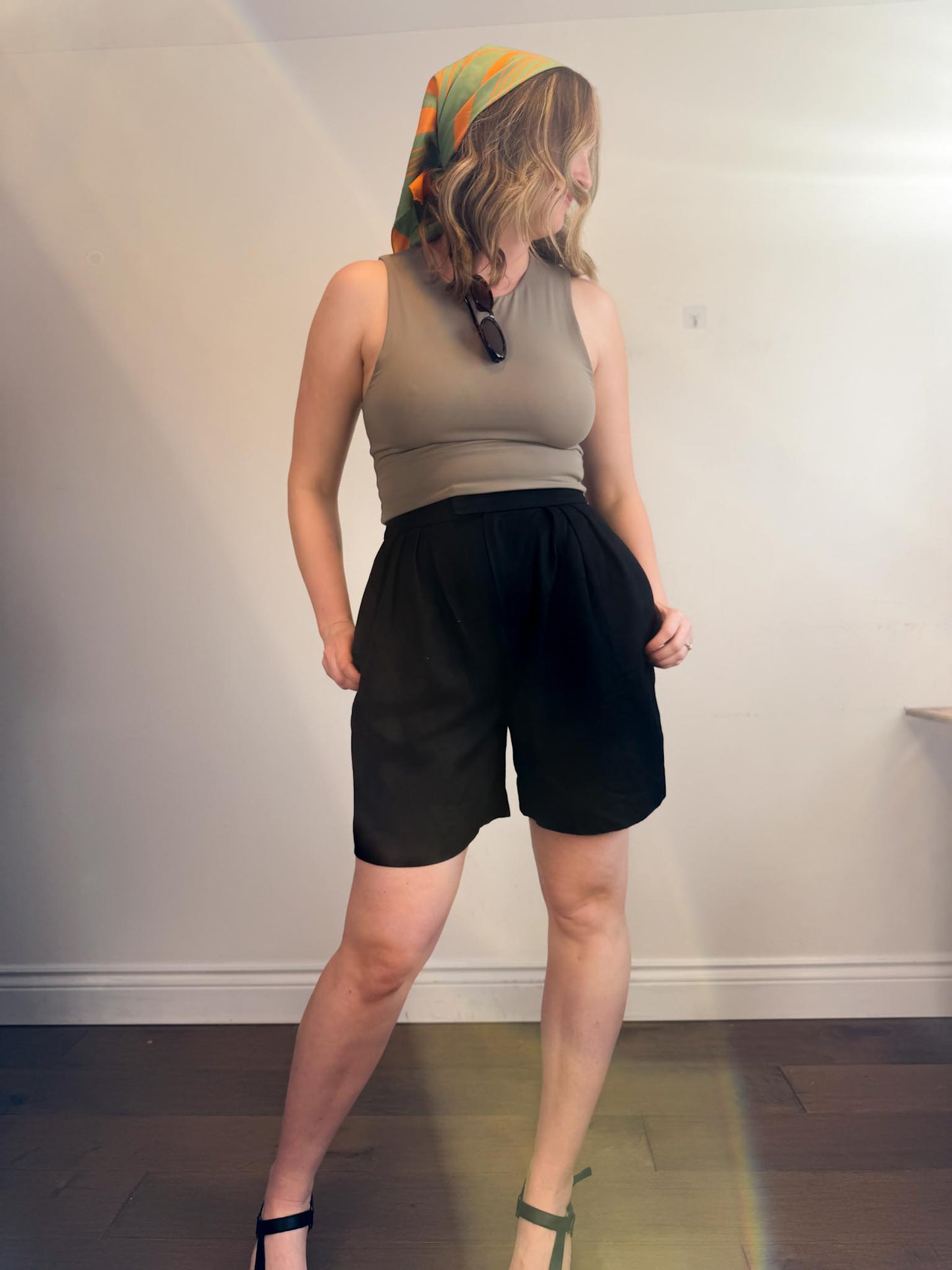 Babaton Contour Tank Top in Beige (Size L)