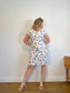 ESSENTIEL ANTWERP Floral Sleeveless Dress in White (Size M/L)