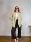 H&M Oversized Blazer in Light Grey Green NWT (Size L)