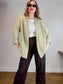 H&M Oversized Blazer in Light Grey Green NWT (Size L)