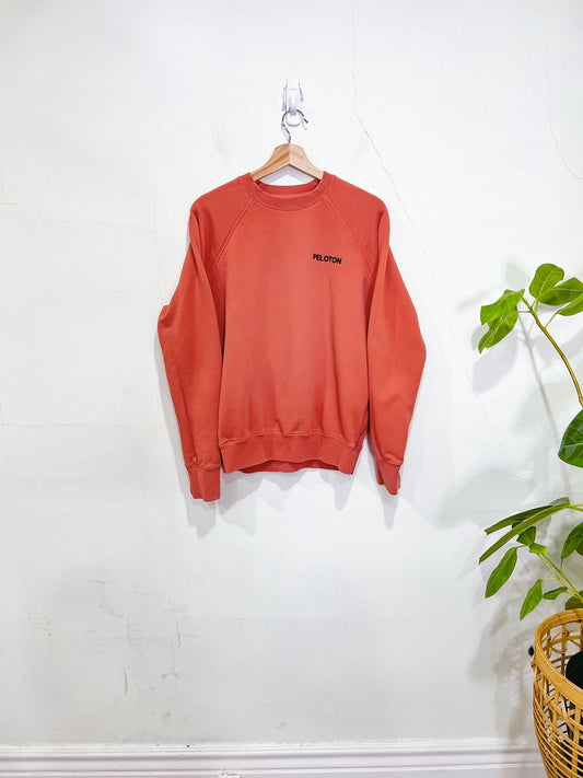 Spiritual Gangster x Peloton Crewneck in Dark Salmon (Size M)