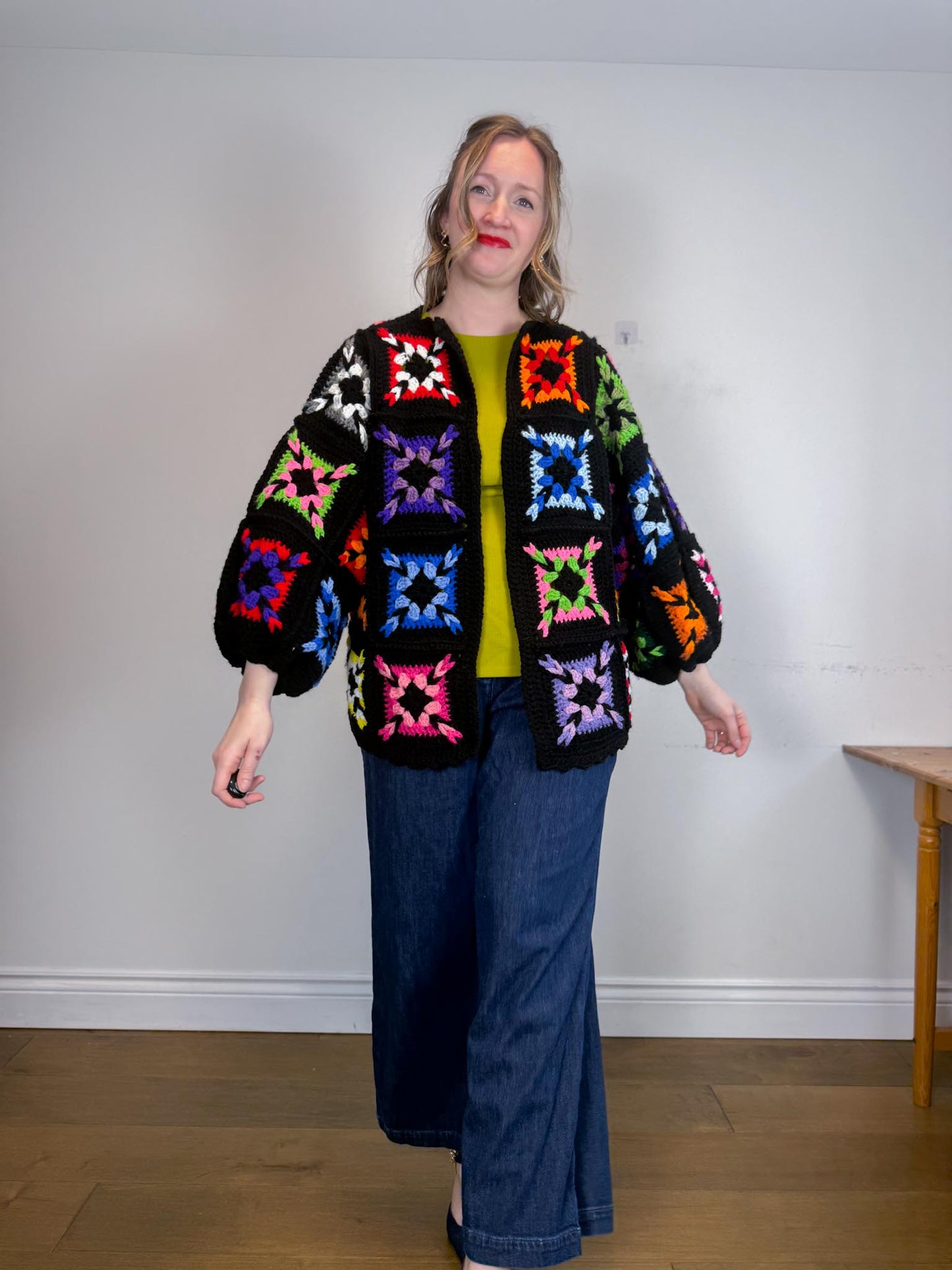 Forever Emily Whenever Sustainable Vintage Quilt Sweater (Size M-XL)