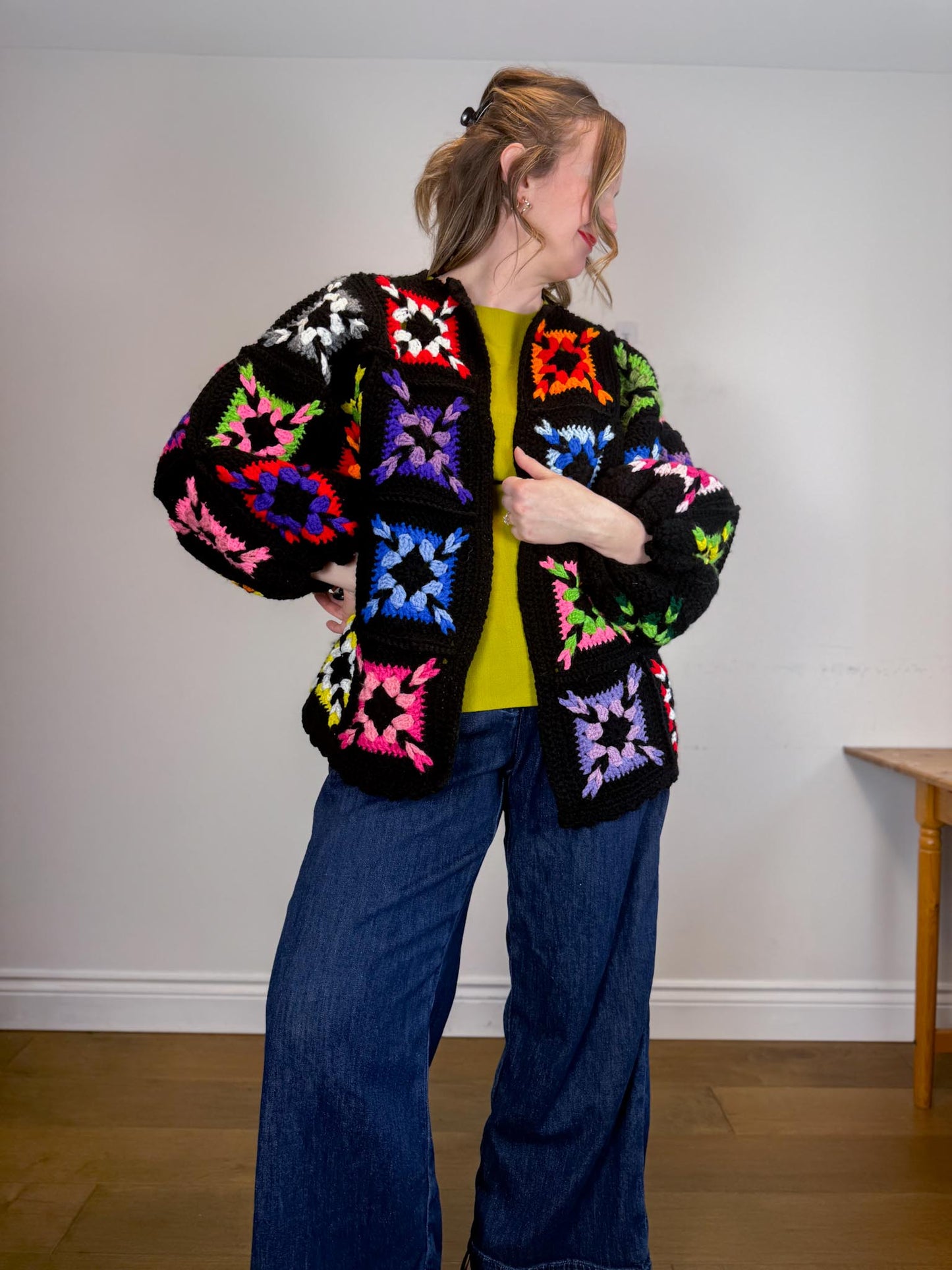 Forever Emily Whenever Sustainable Vintage Quilt Sweater (Size M-XL)