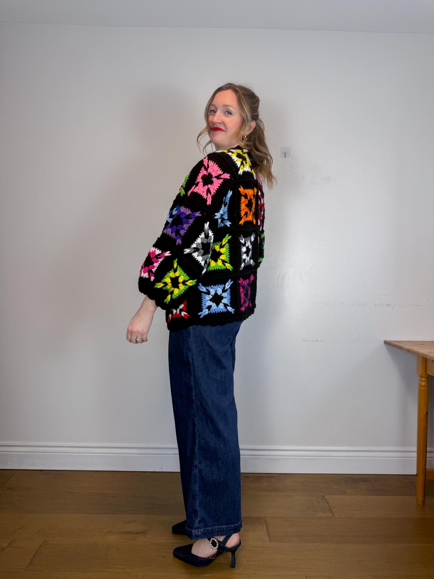 Forever Emily Whenever Sustainable Vintage Quilt Sweater (Size M-XL)