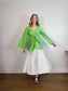 L'Academie "The Janeiro Linen Mini Dress in Green" (Size M)