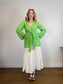 L'Academie "The Janeiro Linen Mini Dress in Green" (Size M)