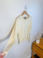 August Silk Cardigan in Eggshell (Size M/L)